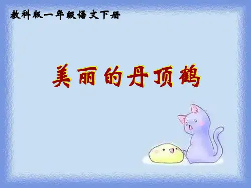 一年级下册《美丽的丹顶鹤》课件