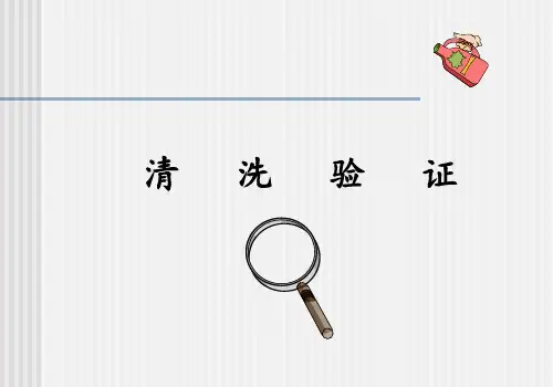 制药工程GMP(清洁验证)