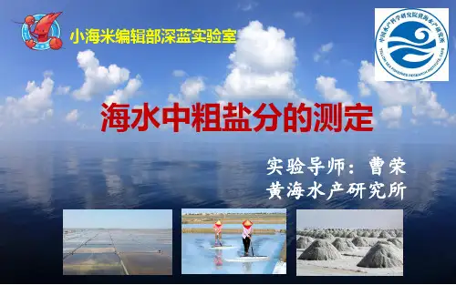 海水中粗盐分的提取
