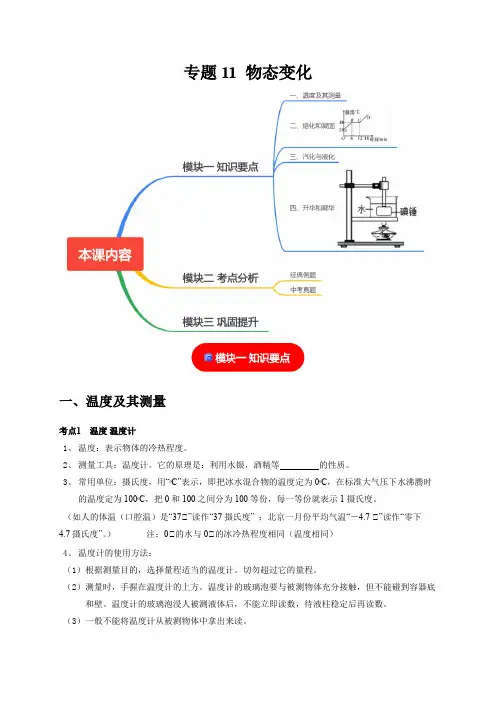 专题11物态变化