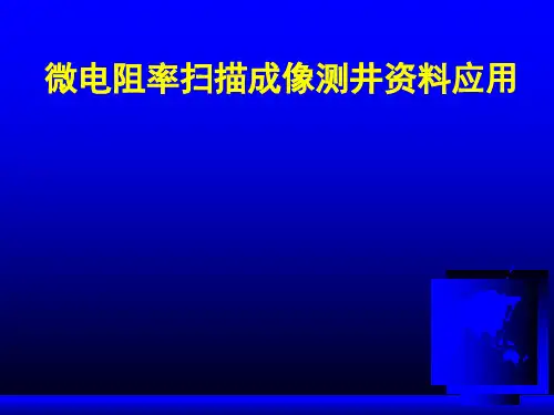微电阻率扫描测井应用