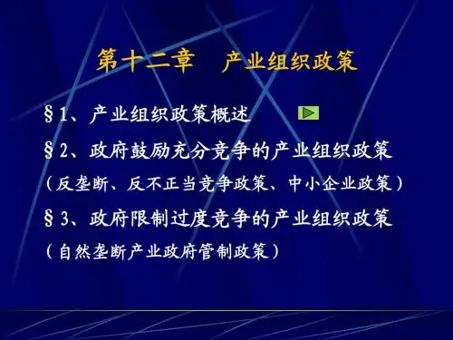 杜丹清教授-产业经济学(非专业)产业组织政策
