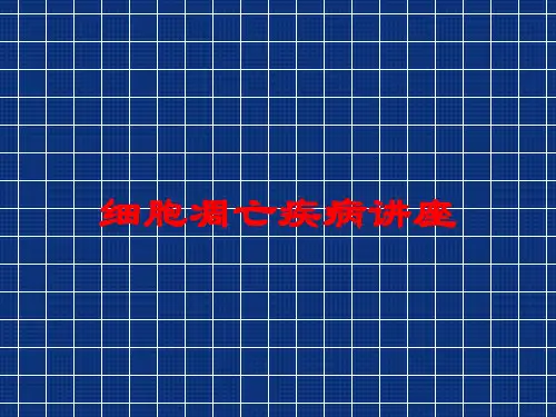 细胞凋亡疾病讲座培训课件