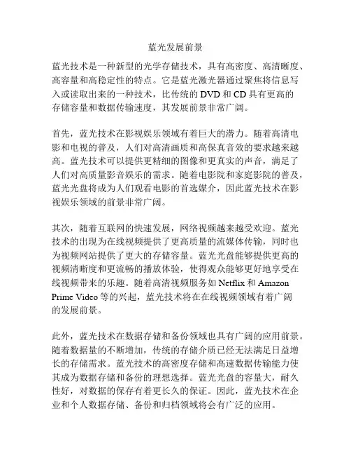 蓝光发展前景