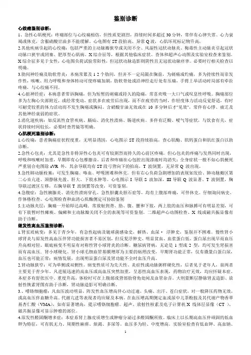 鉴别诊断