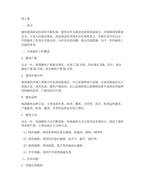 年度捕鱼总结报告(3篇)