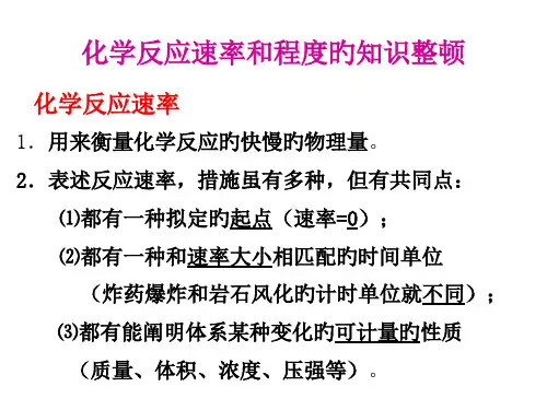 化学反应速率及限度省名师优质课赛课获奖课件市赛课一等奖课件