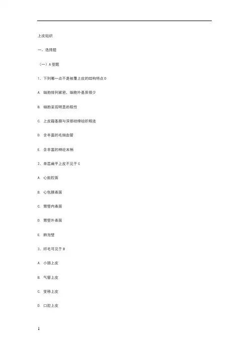 第二章上皮组织