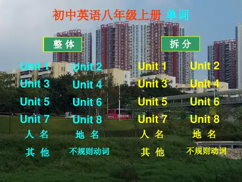 (完整版)沪教牛津版初中英语八年级上册单词(电脑版)