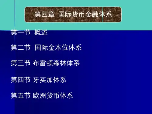 国际货币金融体系概述(ppt 71页)