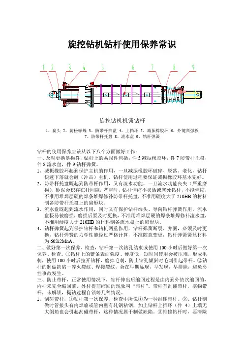 旋挖钻机钻杆使用保养常识1
