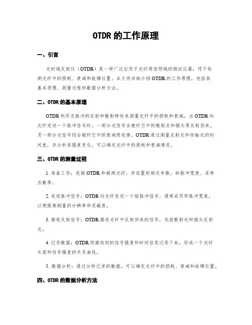 OTDR的工作原理