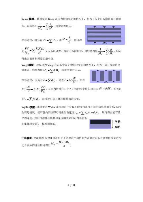 岩石物理方程解释