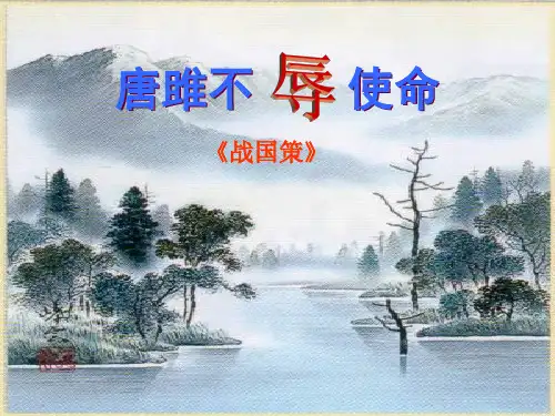 部编版九年级(下)语文《唐雎不辱使命》课件PPT