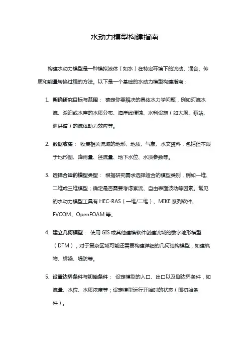 水动力模型构建指南