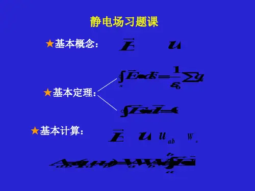 静电场习题课