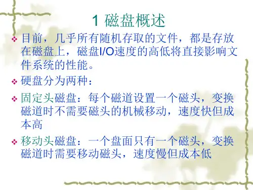 磁盘存储器管理