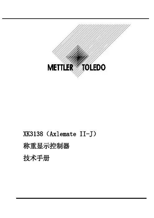 梅特勒XK3138
