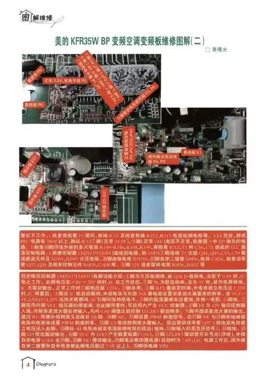 美的KFR35W BP变频空调变频板维修图解(二)