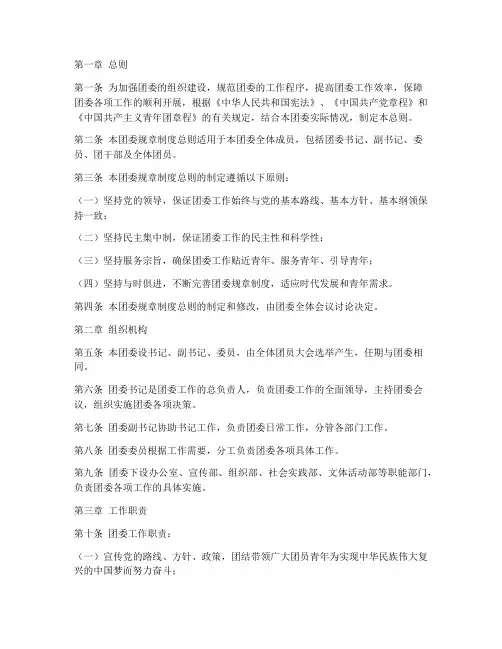 团委规章制度总则