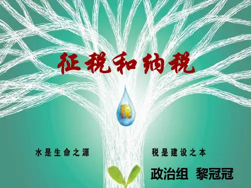 征税与纳税