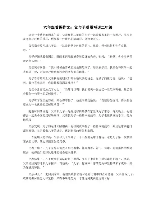 六年级看图作文：父与子看图写话二年级
