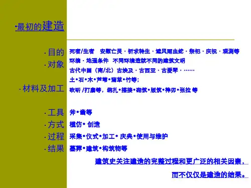 中国建筑史-2 原始社会的建筑