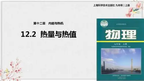 沪粤版九年级物理上册PPT课件《热量与热值》
