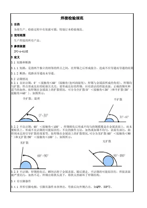 焊接检验规范