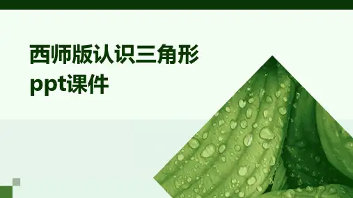 西师版认识三角形ppt课件