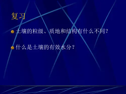 土壤的形成.