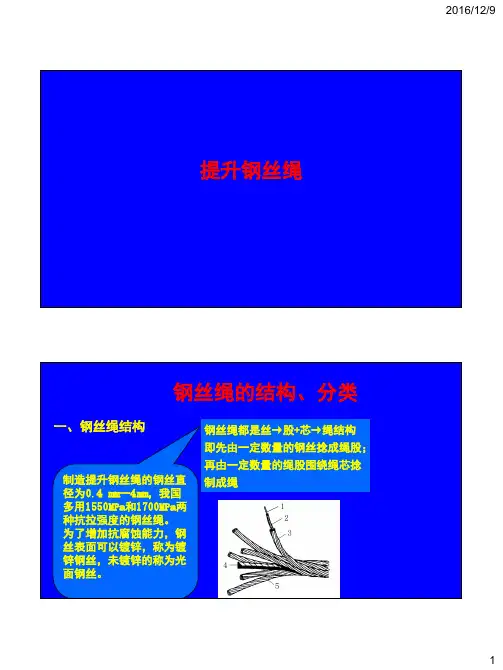 矿井运输提升之提升钢丝绳