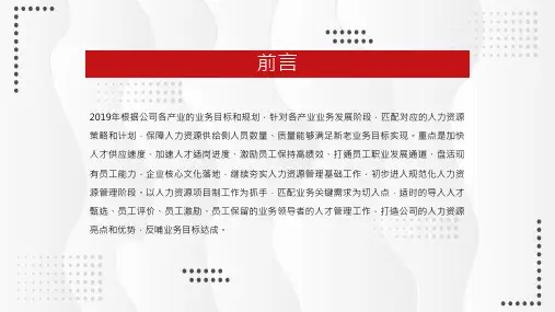 人力资源部工作总结框架内容PPT演示