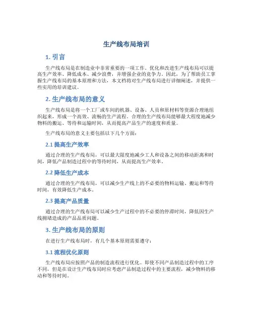 生产线布局培训
