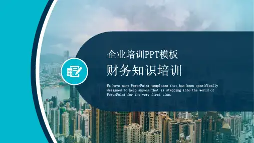 简约大气财务知识培训PPT