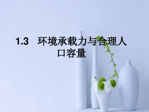 环境承载力与合理人口容量PPT教学课件