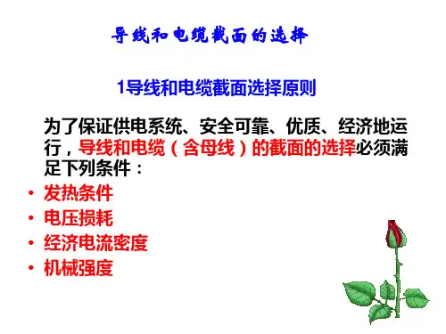 导线截面的选择