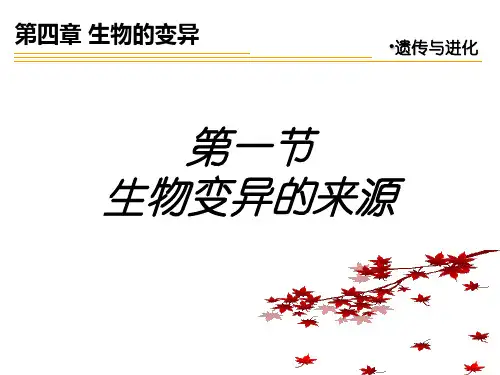 变异来源
