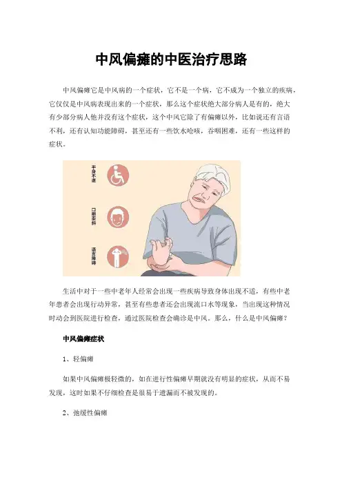 中风偏瘫的中医治疗思路