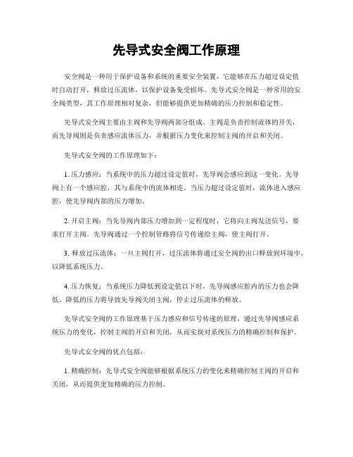 先导式安全阀工作原理 (2)