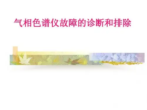 气相色谱仪器故障的诊断与排除