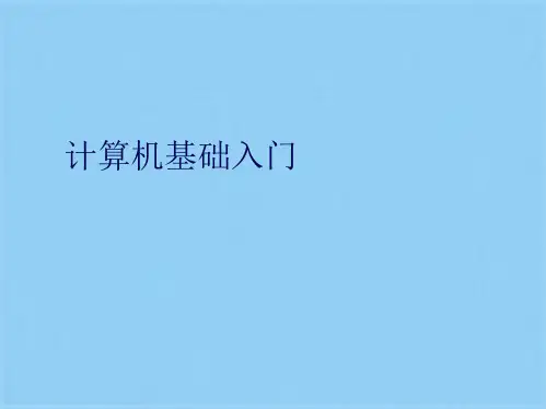 计算机基础入门(共44张PPT)