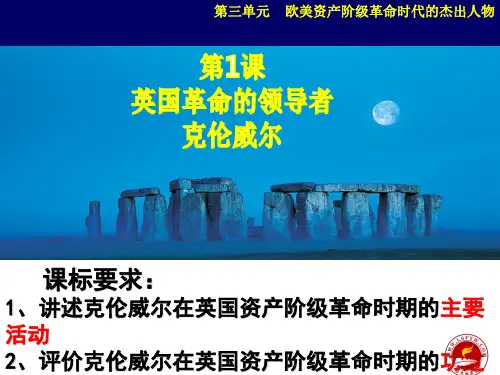 三单元_欧美资产阶级革命时代杰出人物PPT课件