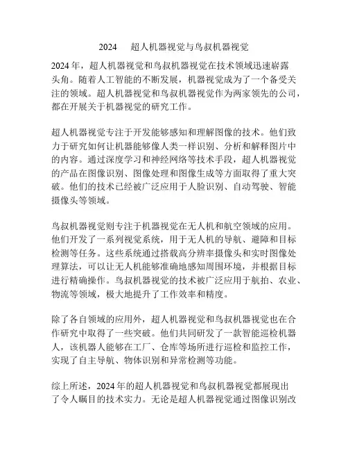 2024      超人机器视觉与鸟叔机器视觉