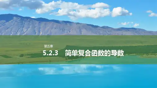 人教版高中数学选择性必修第二册5.2.3简单复合函数的导数【同步教学课件】