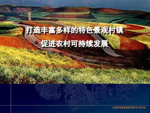 小城镇建设与特色风貌塑造