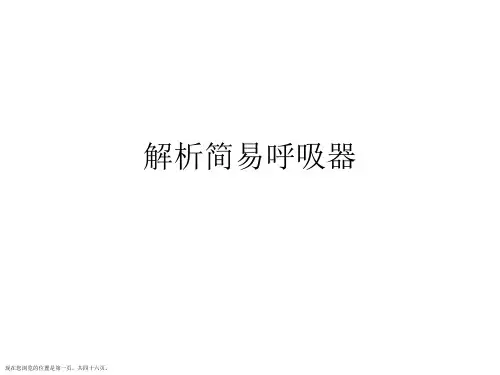 解析简易呼吸器