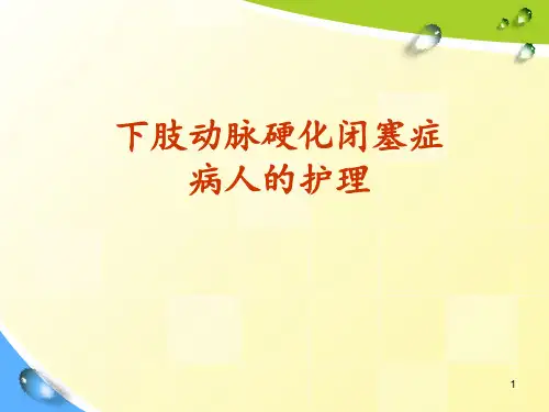 下肢动脉硬化闭塞症 ppt课件