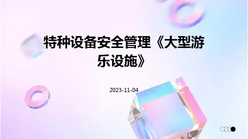 特种设备安全管理《大型游乐设施》