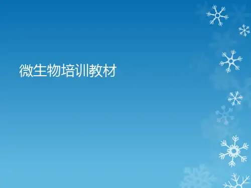 微生物基础培训教材
